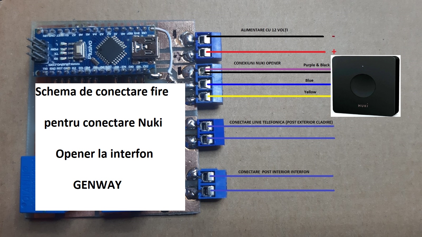 conectare fire genway nuki opener